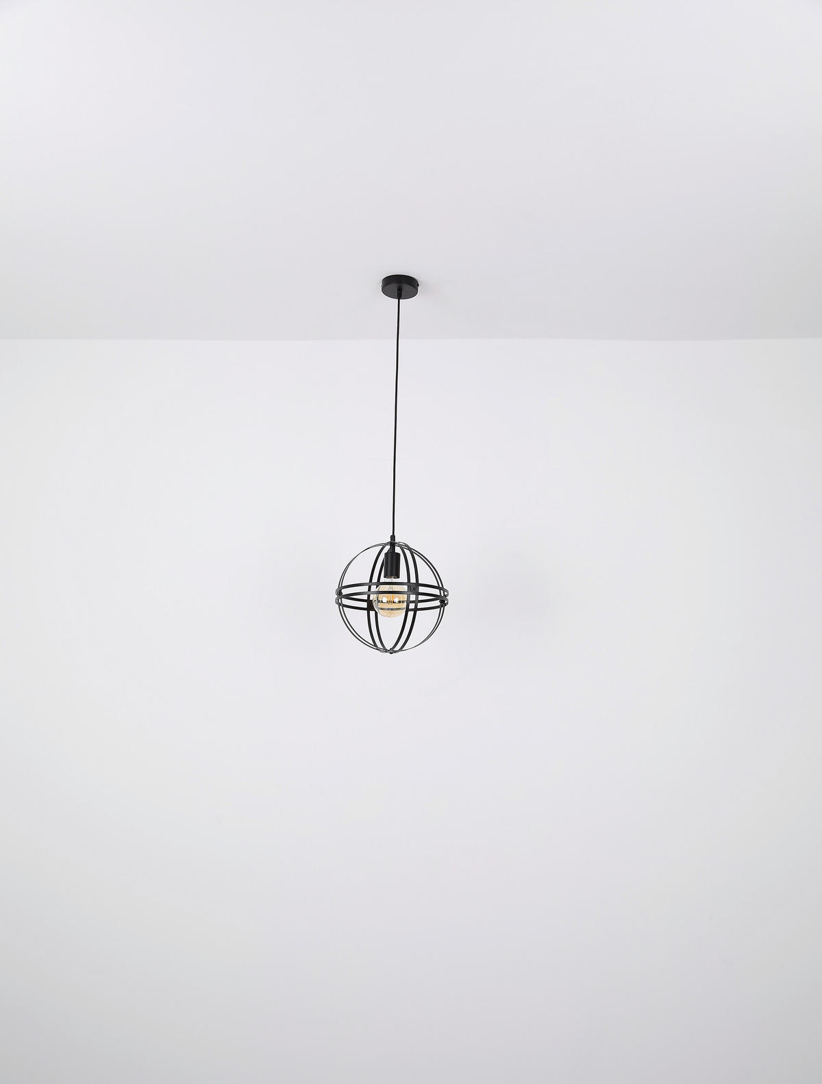 HÄNGELEUCHTE 40/120 cm    - Schwarz, Design, Metall (40/120cm) - Globo