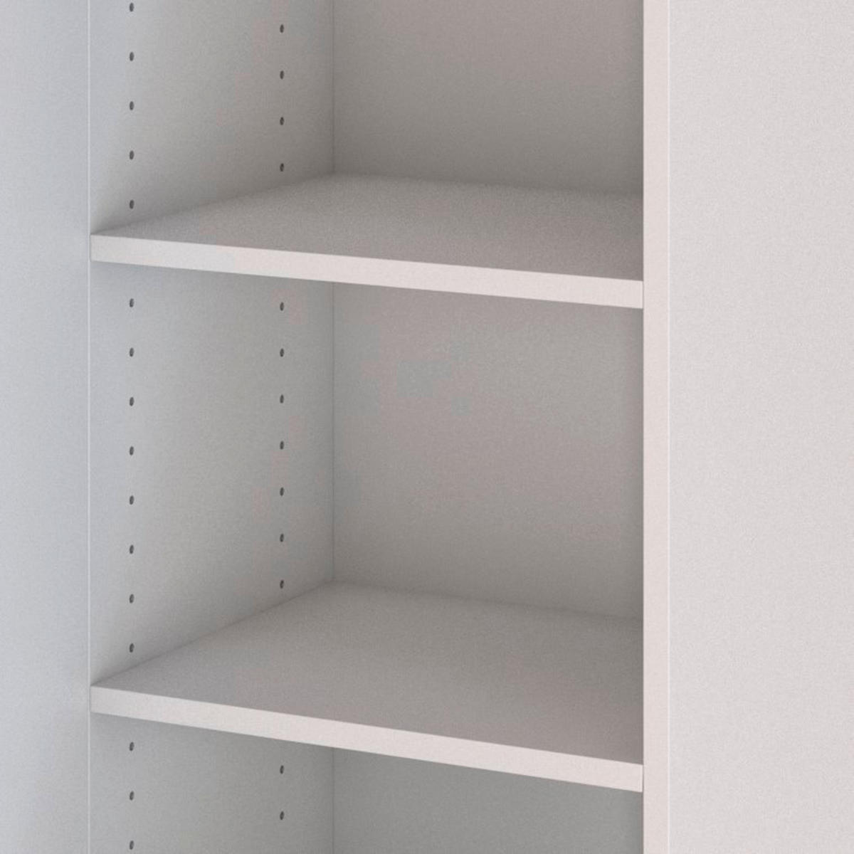 MIDISCHRANK 40/130/35 cm  - Silberfarben/Weiß, Design, Holzwerkstoff/Kunststoff (40/130/35cm) - Held