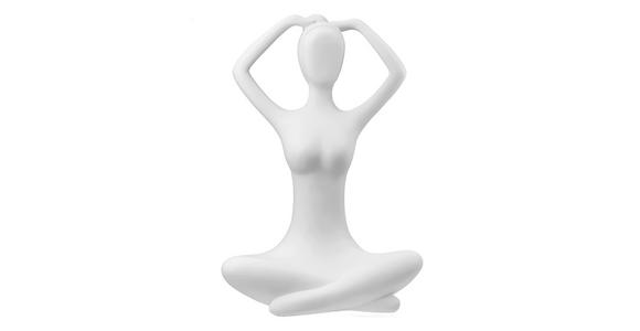SKULPTUR - Weiß, Trend, Kunststoff (16/29/12cm) - Ambia Home