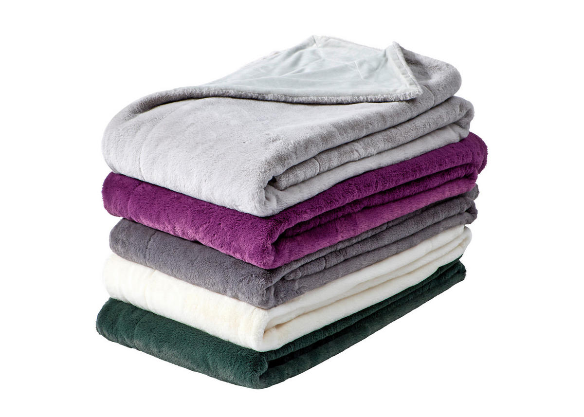 PĂTURĂ DIN BLANĂ 150/200 cm  - antracit, Design, textil (150/200cm) - Novel