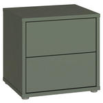 NACHTSCHRANK 50/48/42 cm  - Salbeigrün/Silberfarben, Trend, Holzwerkstoff/Kunststoff (50/48/42cm) - Carryhome