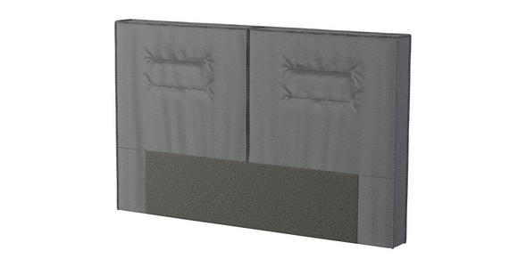 BOXSPRINGBETT 180/200 cm  in Schwarz  - Alufarben/Schwarz, KONVENTIONELL, Textil/Metall (180/200cm) - Dieter Knoll