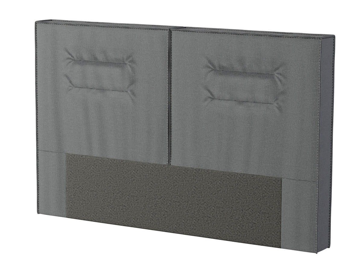 BOXSPRING KREVET 180/200 cm     crna  - crna/boje aluminija, Design, tekstil/metal (180/200cm) - Dieter Knoll