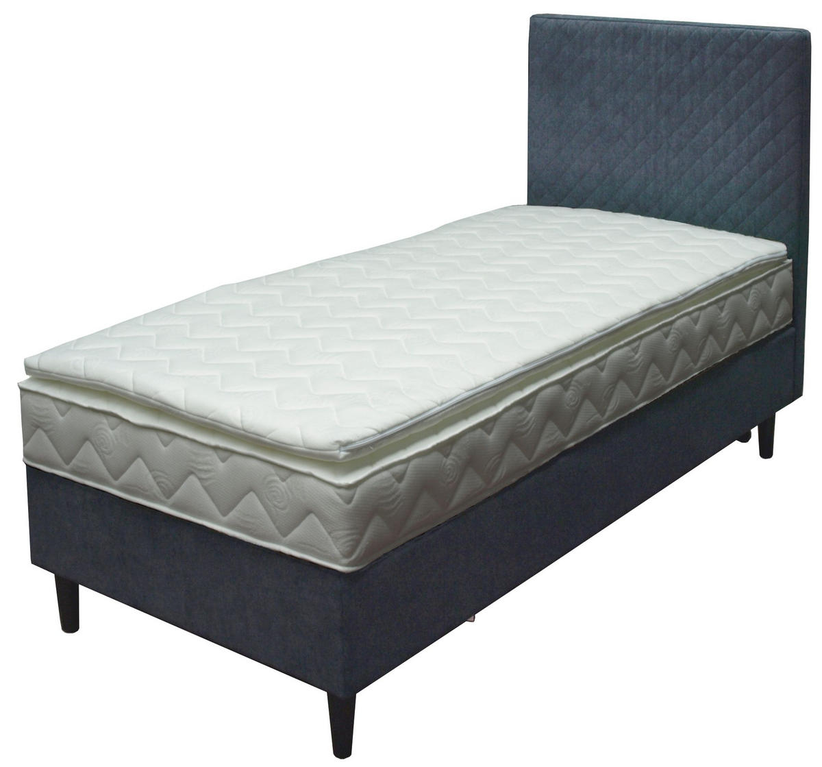 BOX KREVET 90/200 cm     antracit  - crna/antracit, Konvencionalno, drvni materijal/tekstil (90/200cm)