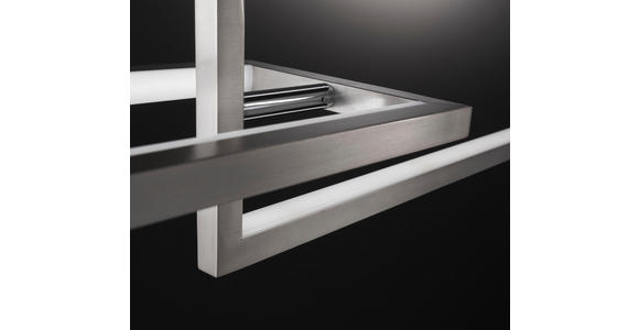LED-HÄNGELEUCHTE - Nickelfarben, Design, Kunststoff/Metall (100,7/150/29,7cm) - Ambiente