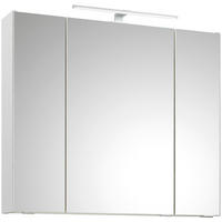 SPIEGELSCHRANK 80/70/16 cm  - Chromfarben/Weiß, KONVENTIONELL, Glas/Holzwerkstoff (80/70/16cm) - Pelipal