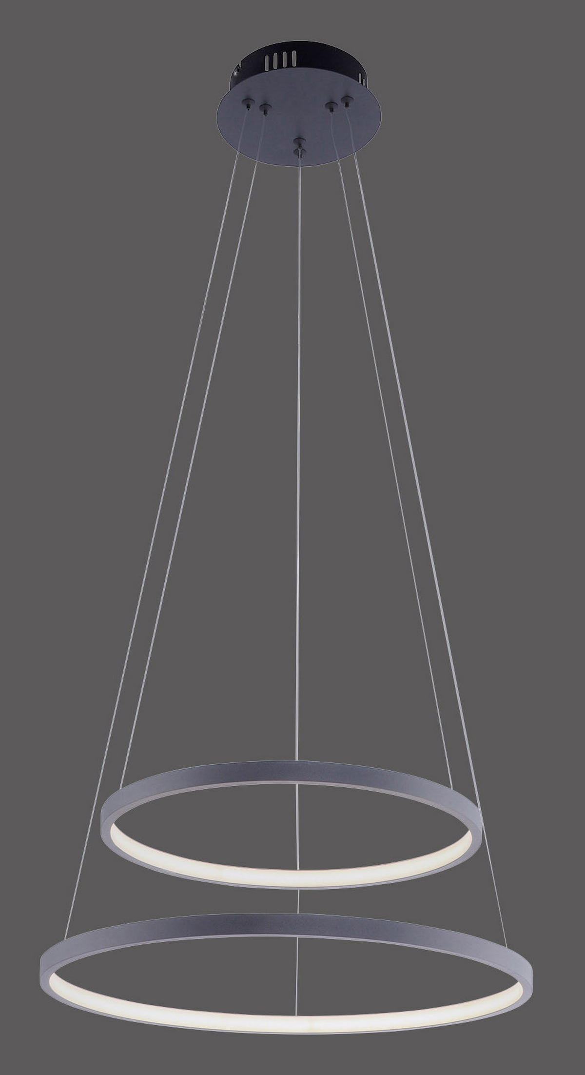 LED-Hängeleuchte Milan 50/50/120 cm   - Anthrazit, Design, Kunststoff/Metall (50/50/120cm)