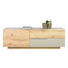 SIDEBOARD - Edelstahlfarben/Schlammfarben, Natur, Glas/Holz (224/79/51cm) - Voglauer