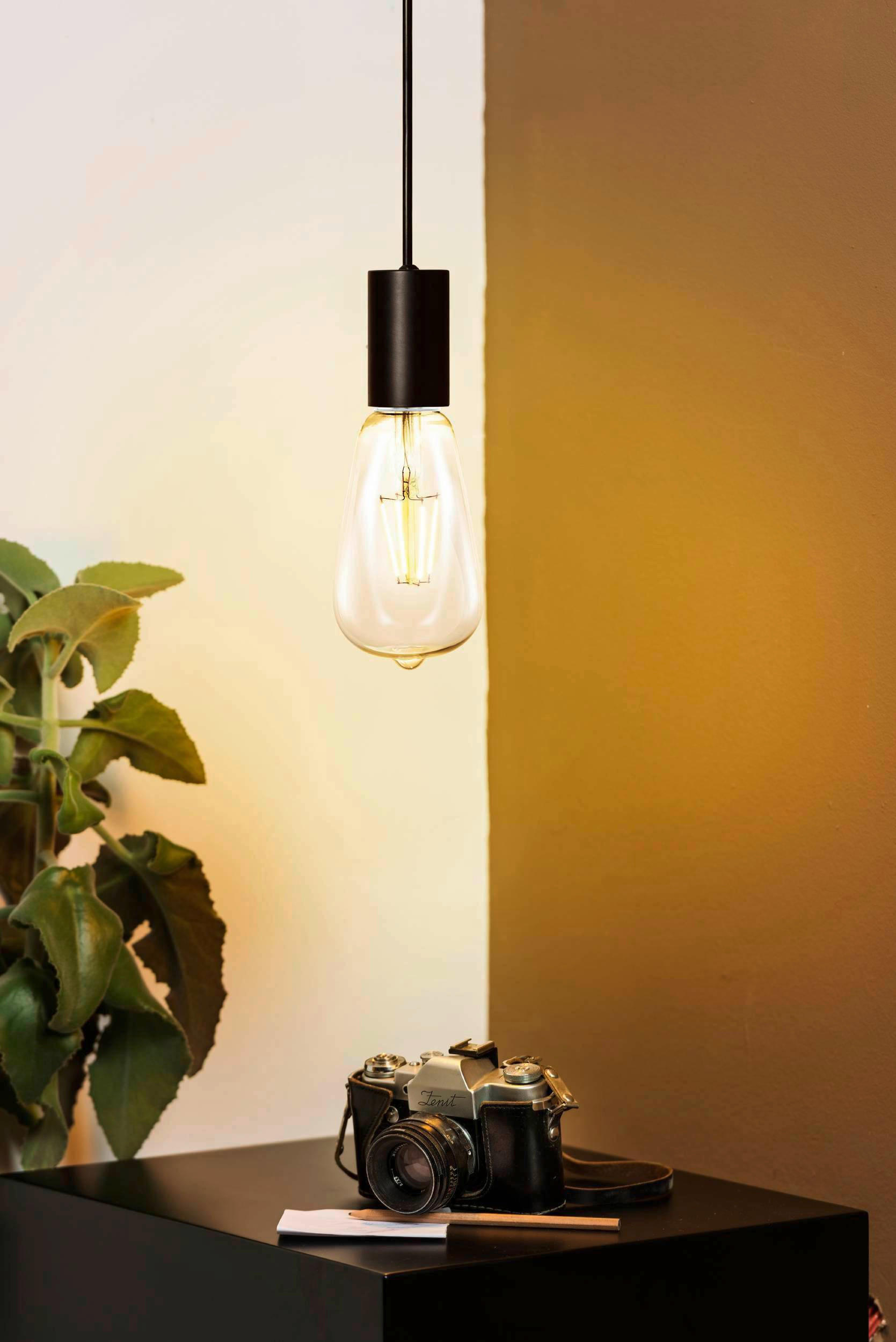 LED-LEUCHTMITTEL   E27 3,5 W  - Bernsteinfarben, Basics, Glas (14cm)