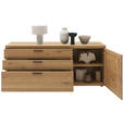 KOMMODE  in 181,9/74,5/45,2 cm  - Wildeiche/Schwarz, Design, Holz/Metall (181,9/74,5/45,2cm) - Valnatura