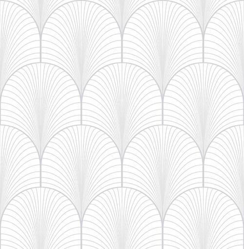 NON WOVEN-TAPET 52/1005 cm  - vit/silver, Basics, papper/plast (52/1005cm)