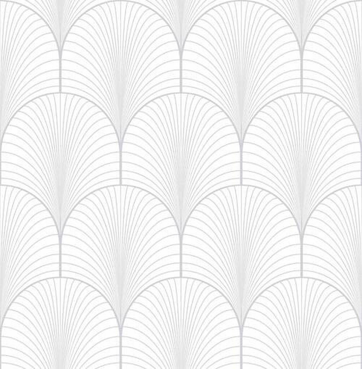 VLIESTAPETE - Silberfarben/Weiß, Basics, Papier/Kunststoff (52/1005cm)