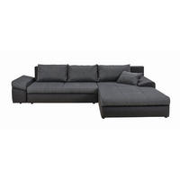 ECKSOFA in Webstoff Anthrazit, Dunkelgrau  313/215 cm  - Dunkelgrau/Anthrazit, Design, Kunststoff/Textil (313/215cm) - Carryhome