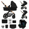 DJEČJA KOLICA  Moov 2  - crna, Basics, tekstil (86.5/60/106cm) - kinderkraft