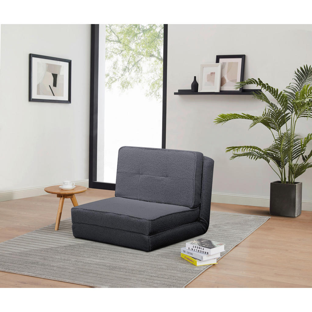 Thumbnail - Mid.you Schlafsessel, Grau, Textil, 74x61.5x80 cm, Liegefunktion, Wohnzimmer, Sessel, Schlafsessel