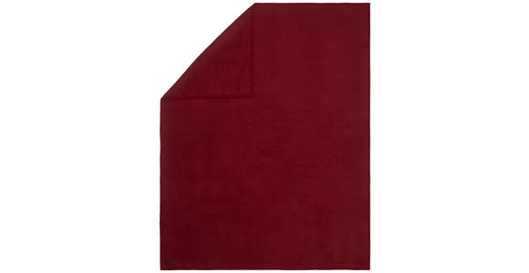 DECKE 150/200 cm  - Rot, Basics, Textil (150/200cm) - Novel