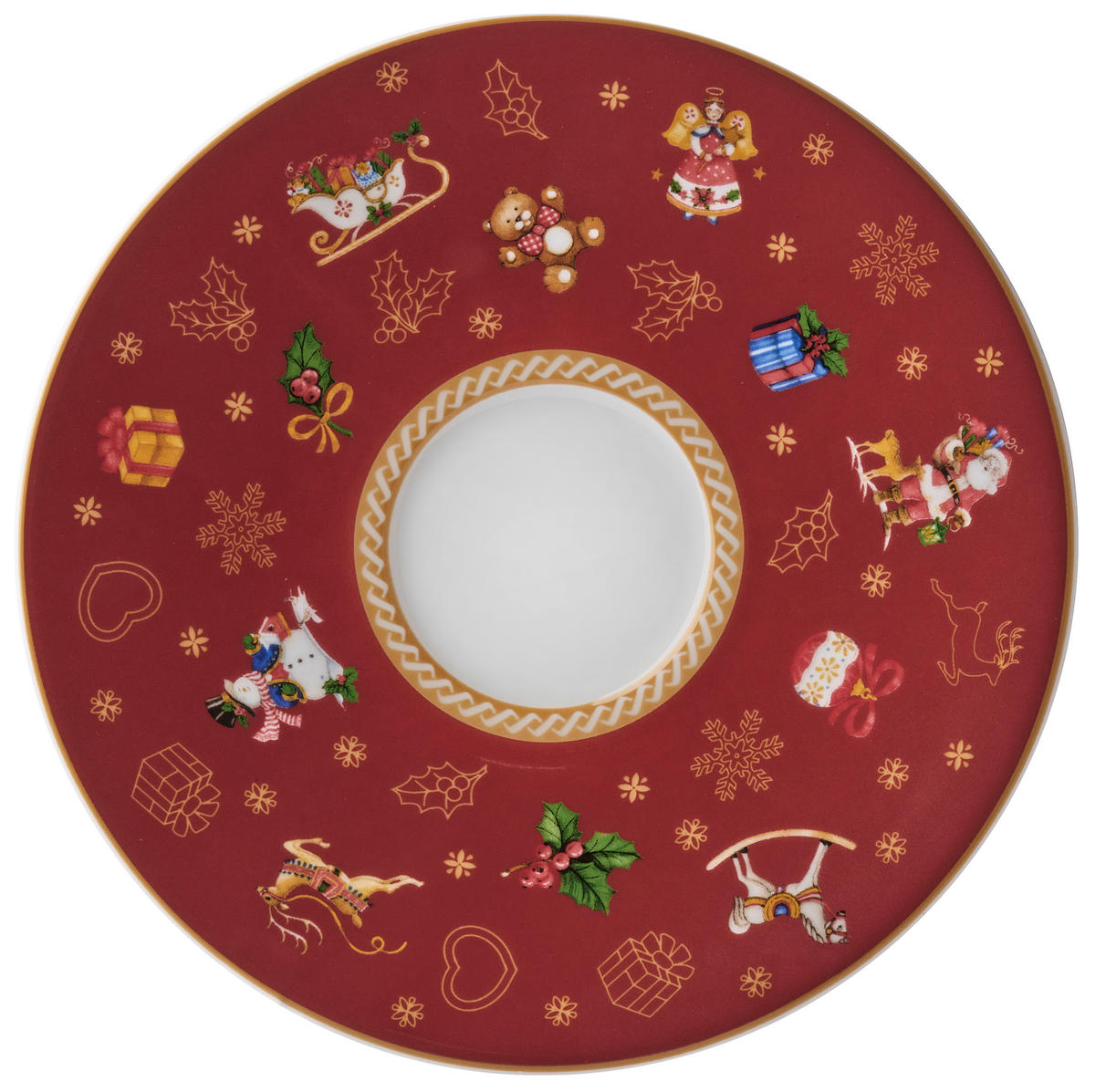 KAFFEESERVICE Rot CHRISTMAS TOYS 18-teilig  - Rot, KONVENTIONELL - X-Mas