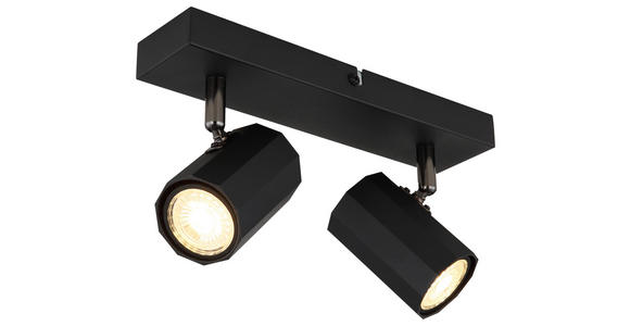 DECKENLEUCHTE 26/6/14,5 cm  - Schwarz, Design, Metall (26/6/14,5cm) - Novel