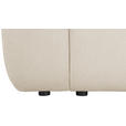 ECKSOFA Beige Velours  - Beige/Schwarz, KONVENTIONELL, Kunststoff/Textil (298/168cm) - Carryhome
