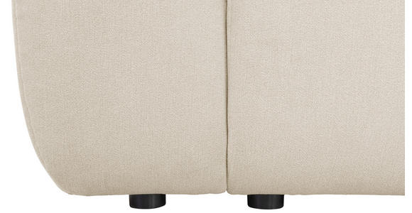ECKSOFA Beige Velours - Beige/Schwarz, KONVENTIONELL, Kunststoff/Textil (298/168cm) - Carryhome