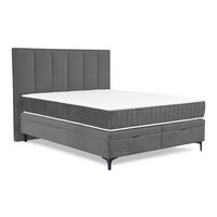 BOX KREVET 160/200 cm     siva  - siva/crna, Moderno, drvni materijal/drvo (160/200cm) - Hom`in