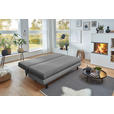 SCHLAFSOFA Cord Grau  - Schwarz/Grau, KONVENTIONELL, Kunststoff/Textil (196/77/92cm) - Carryhome