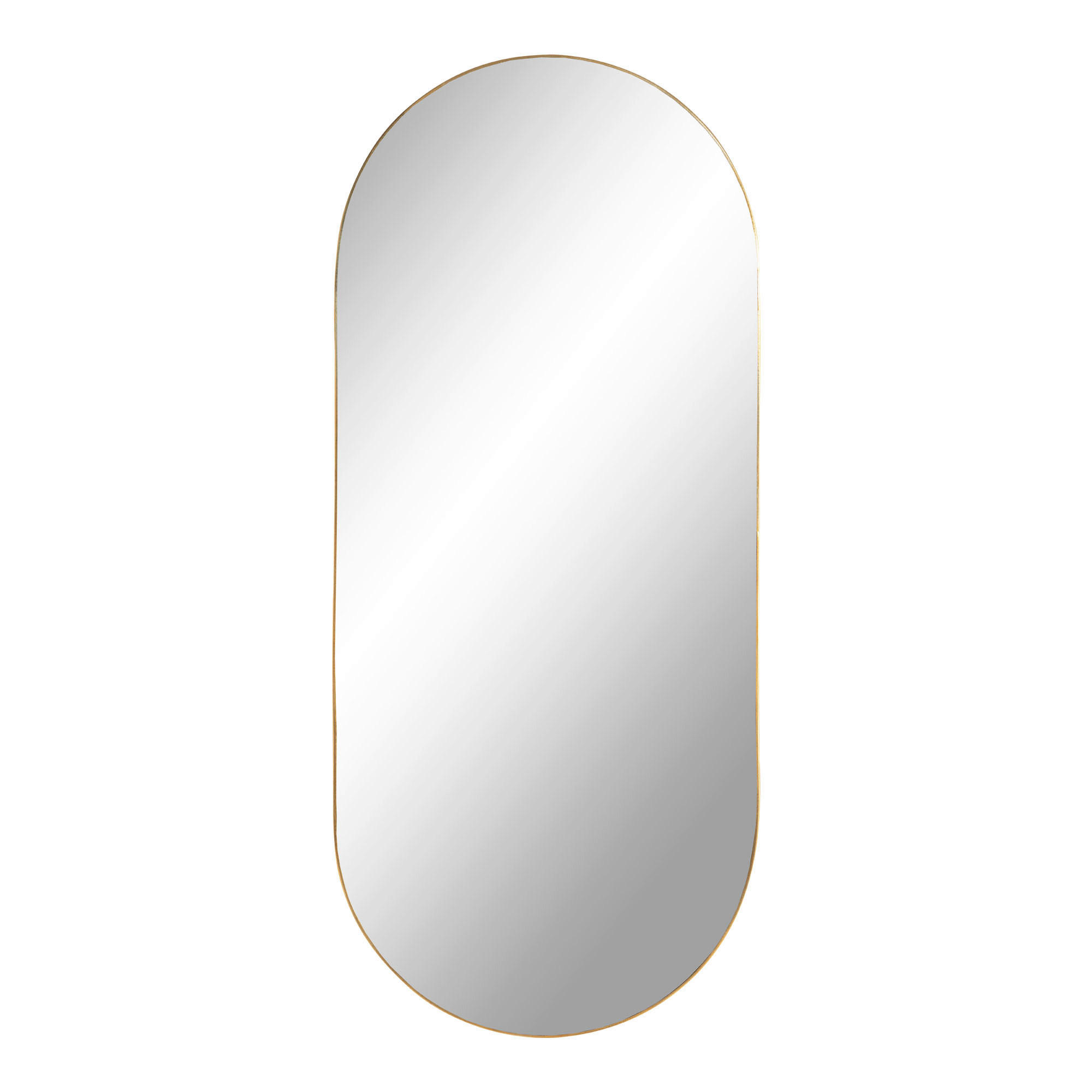 WANDSPIEGEL 80/0.5/35 cm  - Orange, Design, Glas/Metall (80/0.5/35cm)