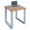 SCHREIBTISCH 80/50/76 cm  in Weiß, Sonoma Eiche  - Weiß/Sonoma Eiche, MODERN, Holzwerkstoff/Metall (80/50/76cm) - MID.YOU