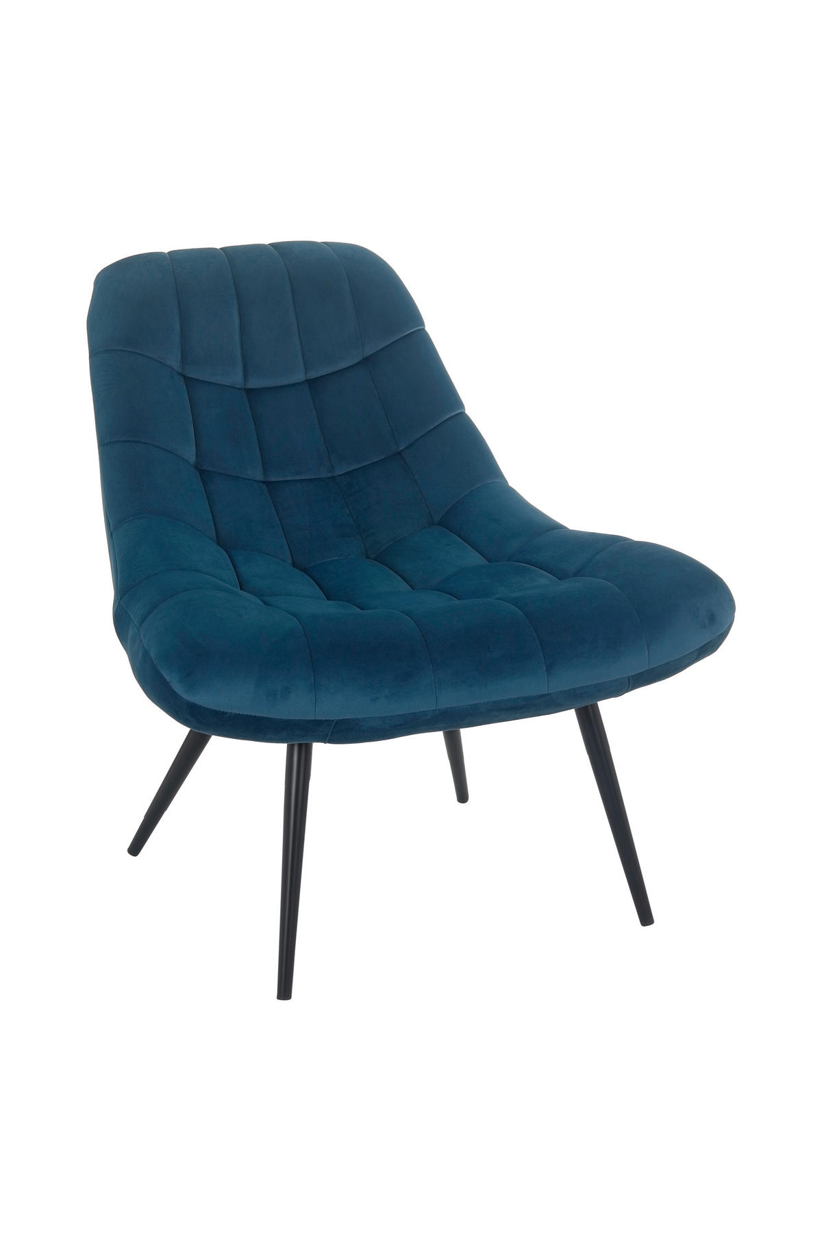 XXL-SESSEL - Blau/Schwarz, MODERN, Textil/Metall (76/85,6/85,6cm) - Livetastic