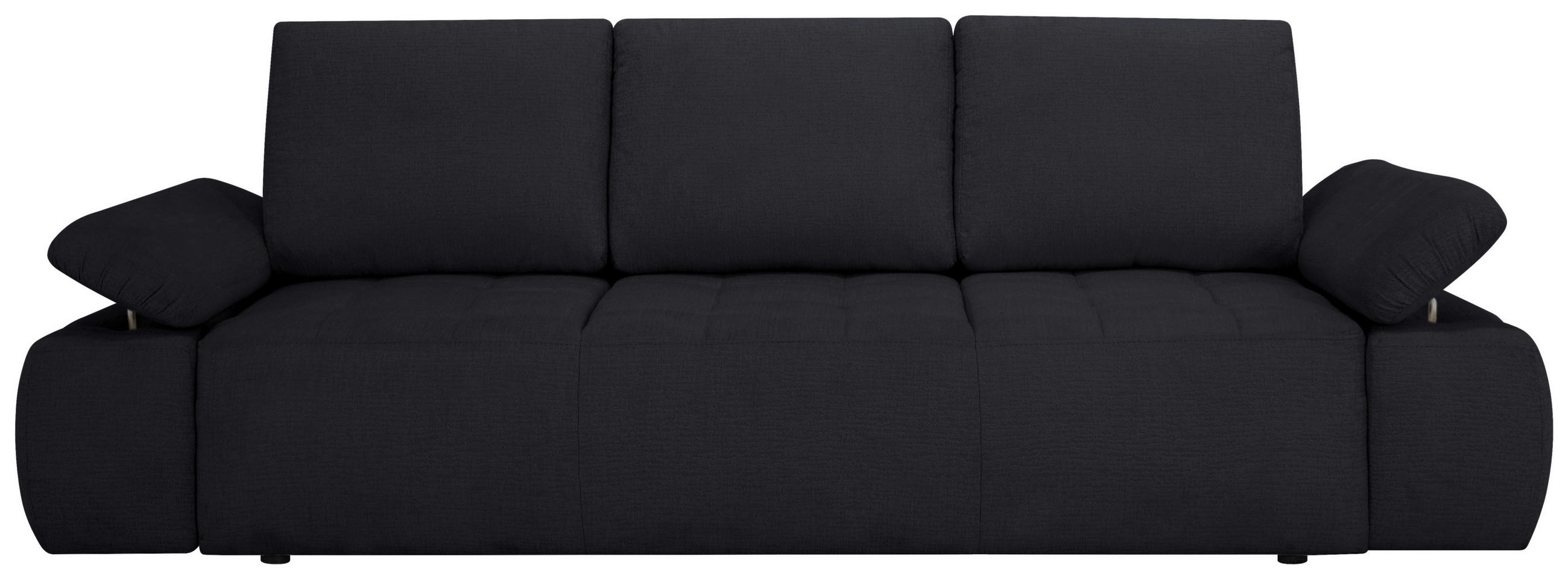 BÄDDSOFFA i chenille, jacquard antracit  - svart/antracit, Design, textil/plast (255/89/109cm) - MID.YOU