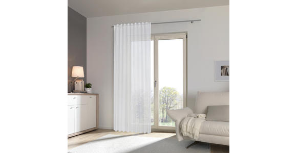 FERTIGVORHANG transparent - Weiß, KONVENTIONELL, Textil (140/245cm) - Esposa