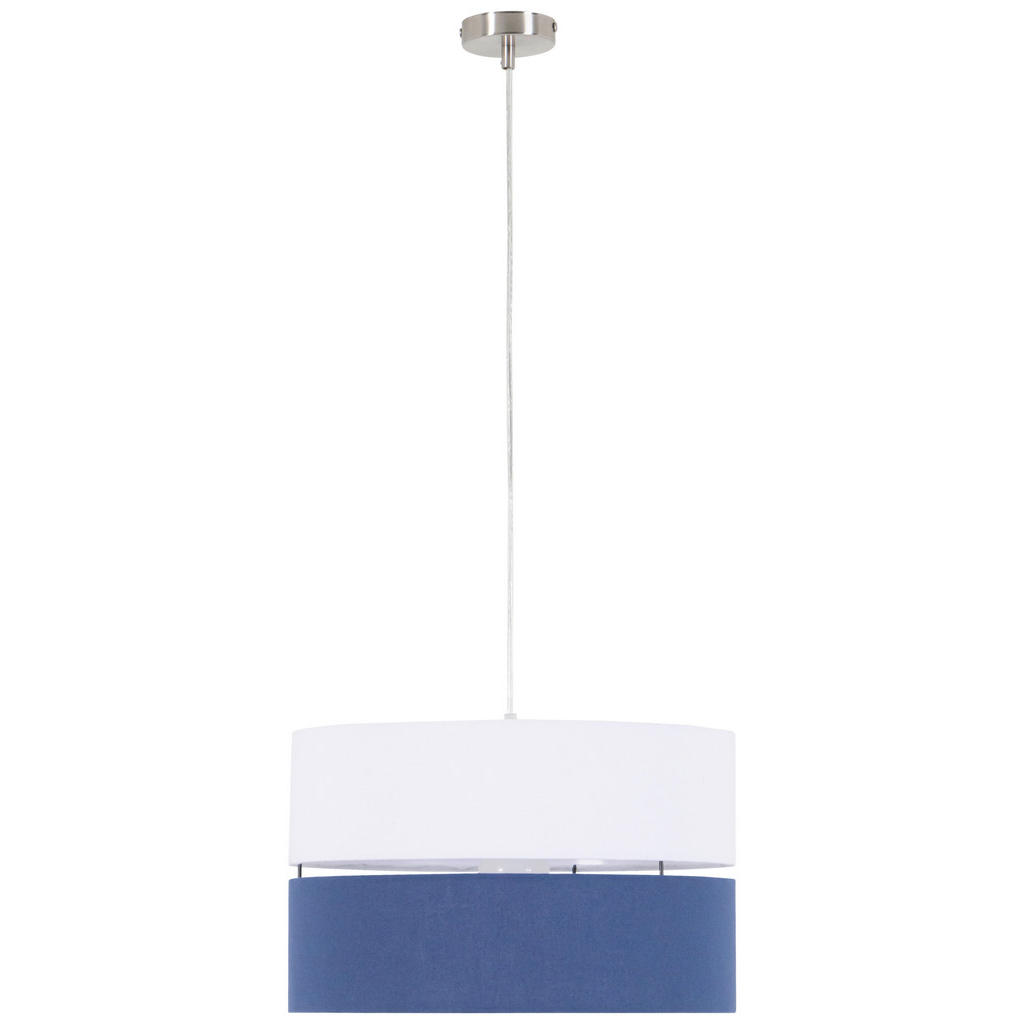 Thumbnail - Novel Hängeleuchte, Weiß, Dunkelblau, Metall, Kunststoff, Textil, 120 cm, Lampen & Leuchten, Innenbeleuchtung, Hängelamp...