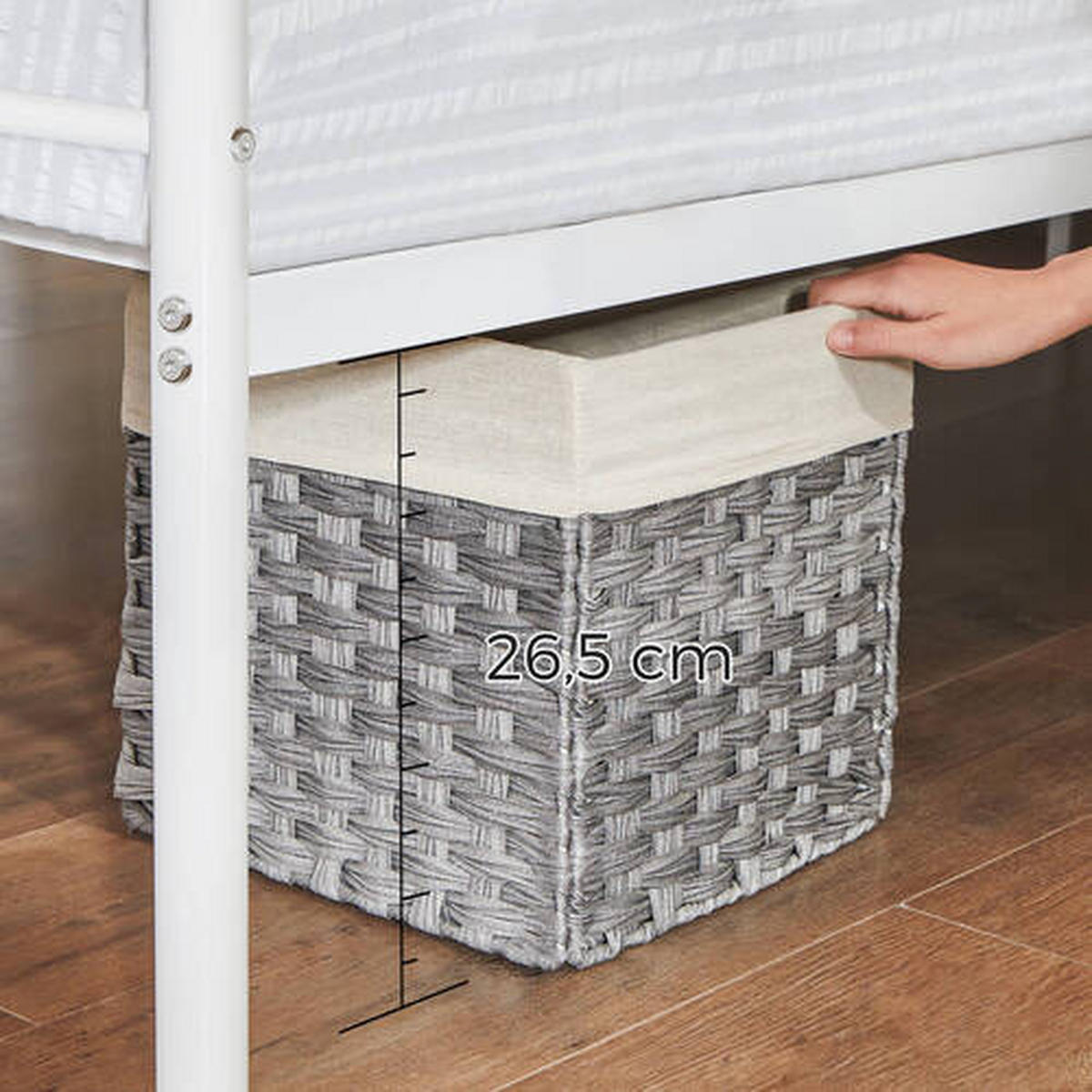 KOVOVÁ POSTEL, 90/190 cm bílá - bílá, Romantický / Rustikální, kov (90/190cm) - Boxxx