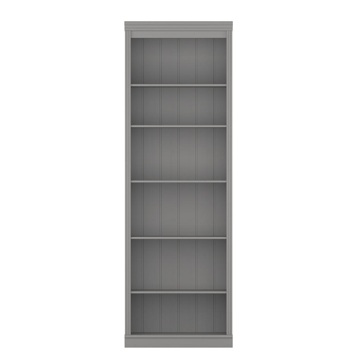 BÜCHERWAND Kiefer massiv Grau  - Grau, Design, Holz (222/223/37cm) - Livetastic