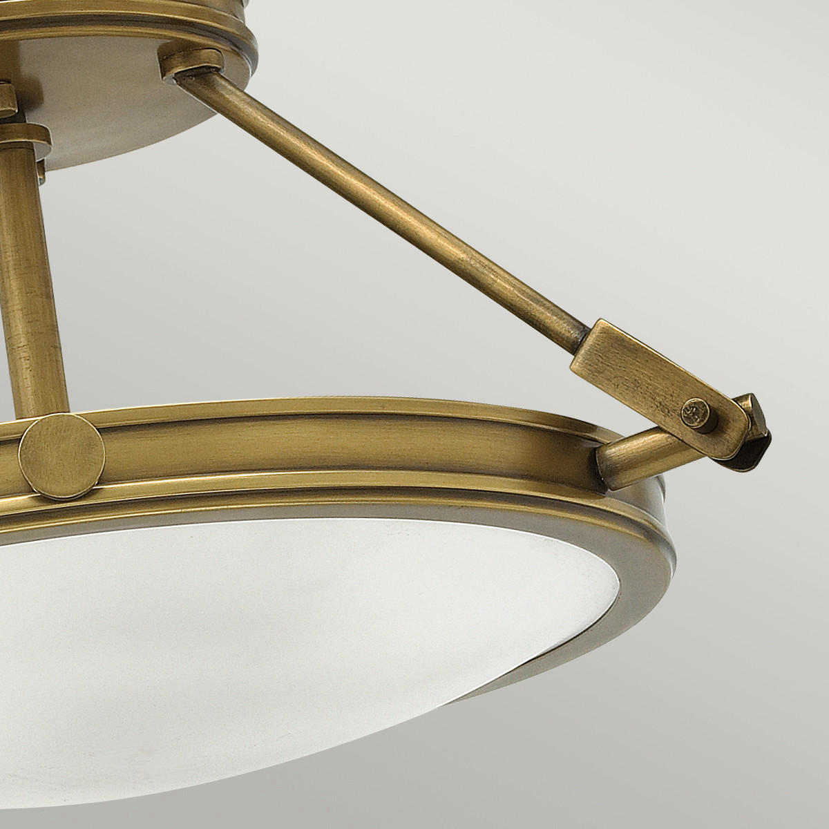 DECKENLEUCHTE Elstead Collier 41.7/23.1 cm   - Messingfarben, KONVENTIONELL, Glas/Metall (41.7/23.1cm) - Elstead Lighting