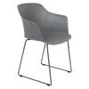 ARMLEHNSTUHL  in softmatt  - Grau, Trend, Kunststoff/Metall (58/81,5/54cm) - Livetastic