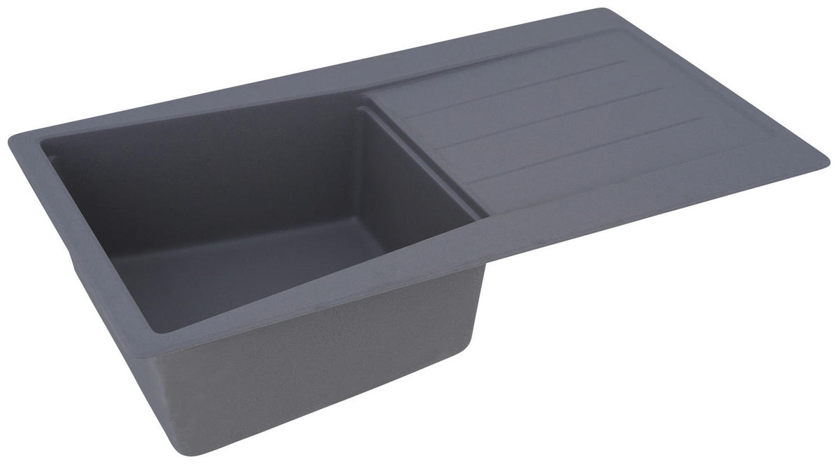 SPÜLE 1725SEATTLE86X50G  - Grau, Trend, Stein (86/20/50cm) - Respekta
