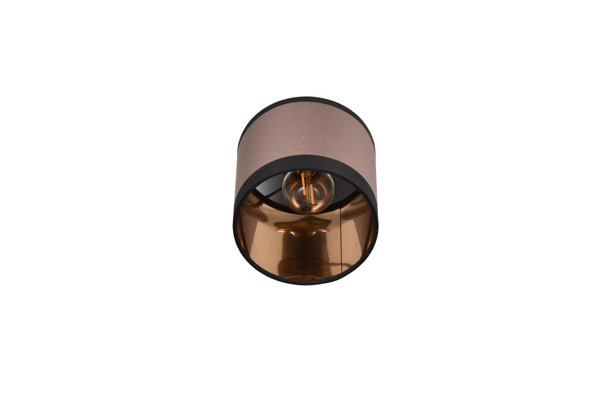STRAHLER - Taupe/Goldfarben, Basics, Textil/Metall (12/21cm)