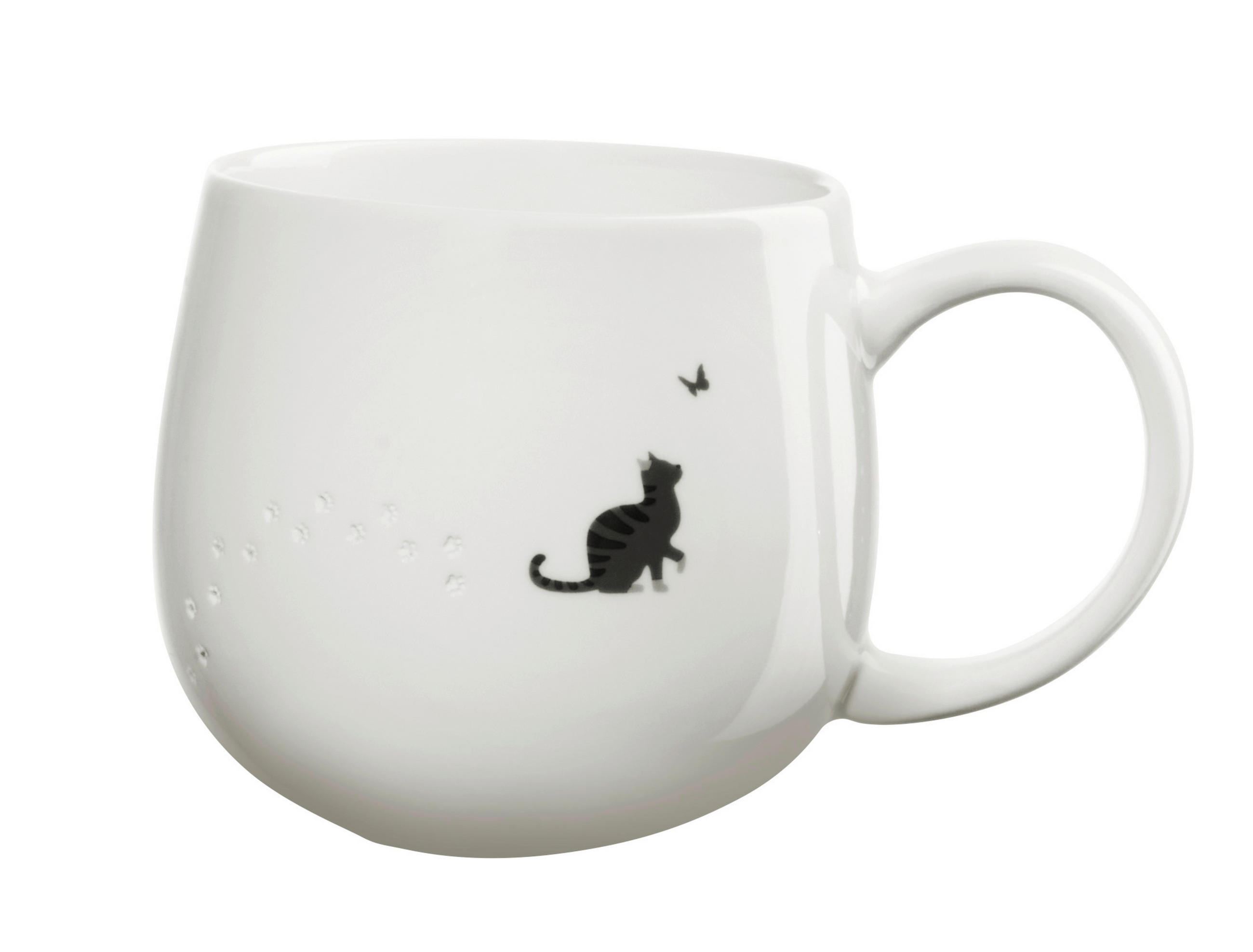 KAFFEEBECHER Magu  400 ml   - Weiß Hochglanz, KONVENTIONELL, Keramik (10,2/9,5cm) - ASA