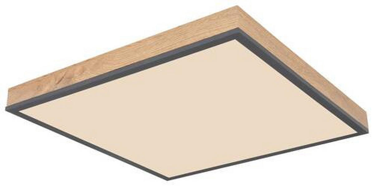 STROPNA LED-SVETILKA  DORO 24 W//2700-6000 K/230 V/ - barve grafita/opal, Basics, kovina/umetna masa (45/45/7,6cm) - Globo