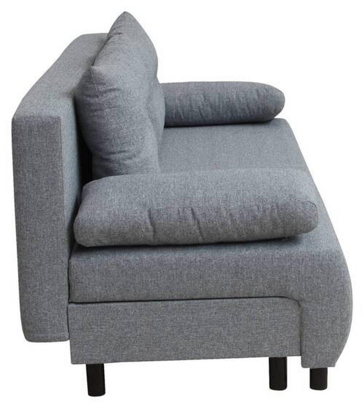 ROZKLADACIA POHOVKA, textil, sivá - čierna/sivá, Design, textil/plast (192/73/86cm) - MID.YOU
