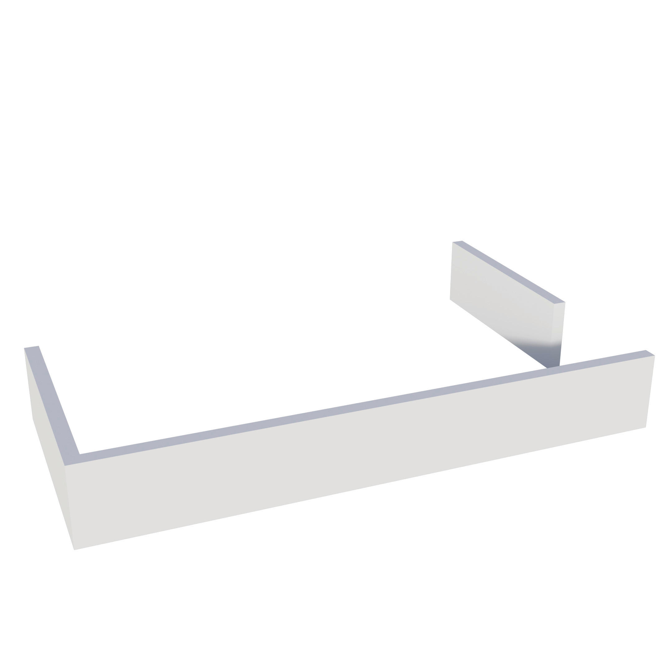 LÁBAZAT - alumíniumszínű, Basics, műanyag/fém (200/10cm) - Carryhome