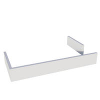 LÁBAZAT - alumíniumszínű, Basics, műanyag/fém (200/10cm) - Carryhome