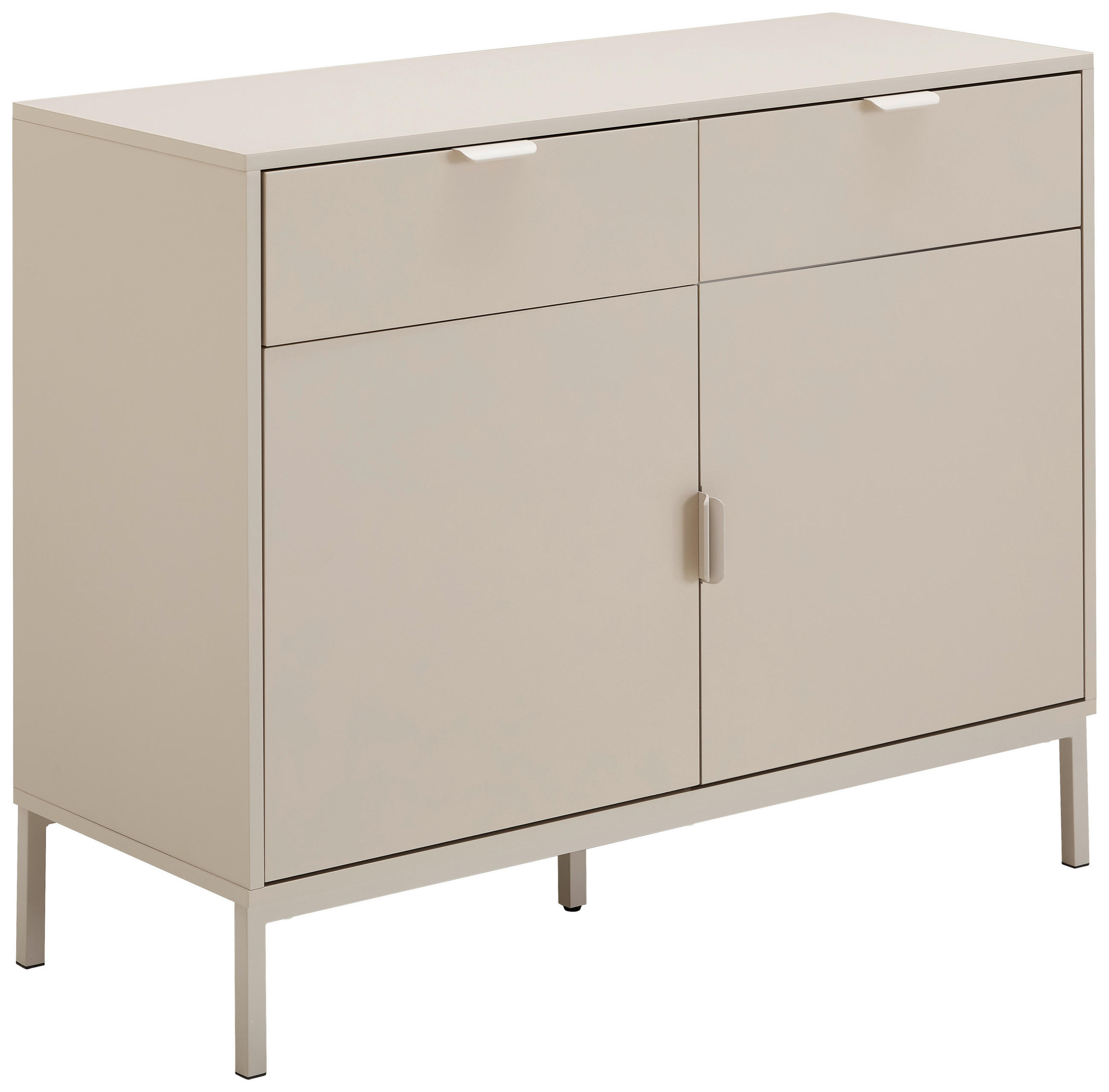 SIDEBOARD Rhodes 100/80/40 cm 2 Schublade(n)  - Kaschmir, Design, Holzwerkstoff/Metall (100/80/40cm) - MID.YOU