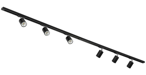 SCHIENENSYSTEM - Chromfarben/Schwarz, Trend, Kunststoff/Metall (210/5,5/14cm) - Novel