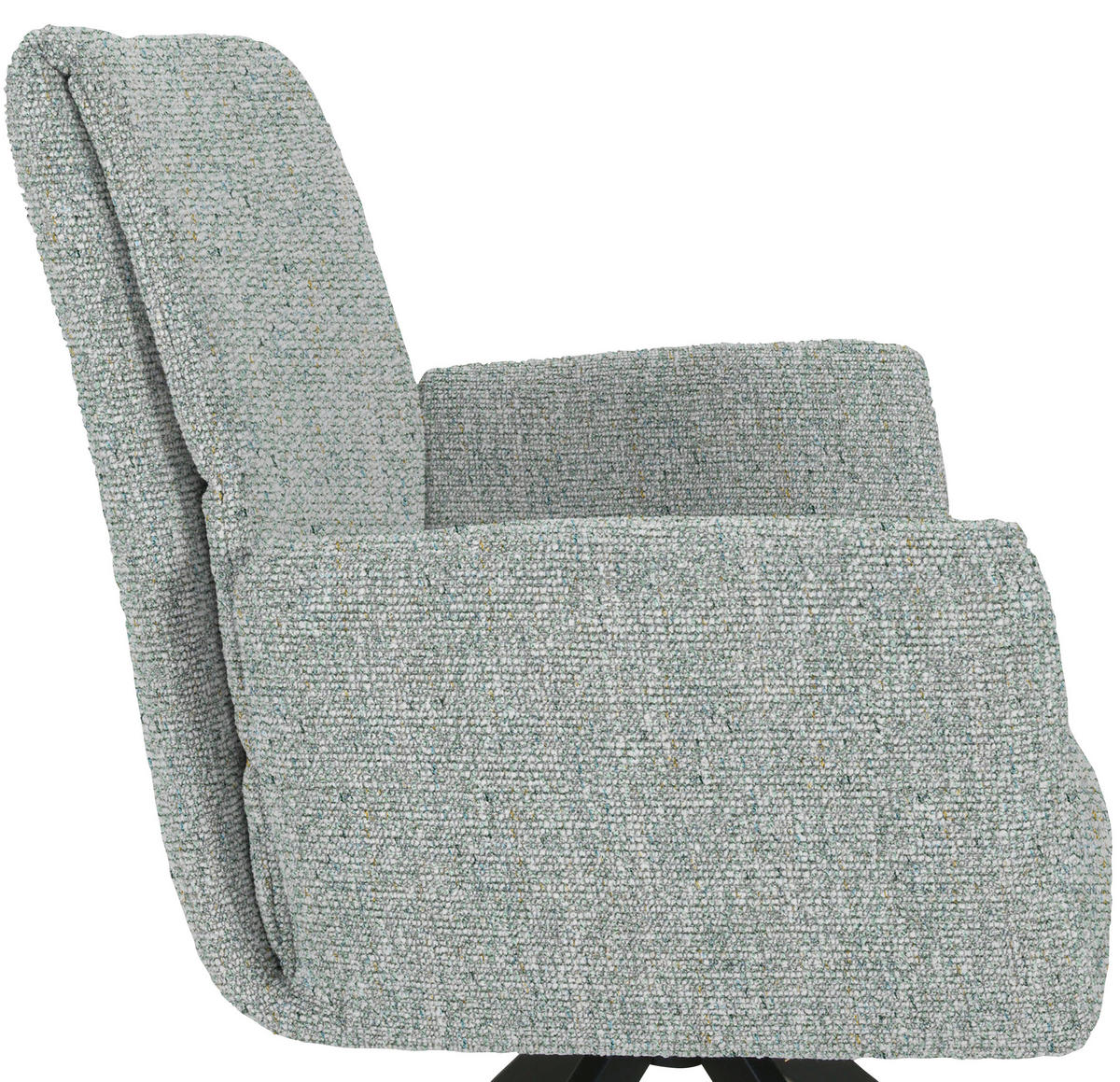SCAUN CU BRAțE in verde deschis  - verde deschis/negru, Modern, metal/textil (65/90/60cm) - Novel