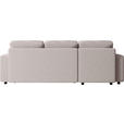 ECKSOFA Beige Webstoff  - Beige/Schwarz, MODERN, Kunststoff/Textil (150/240cm) - Xora