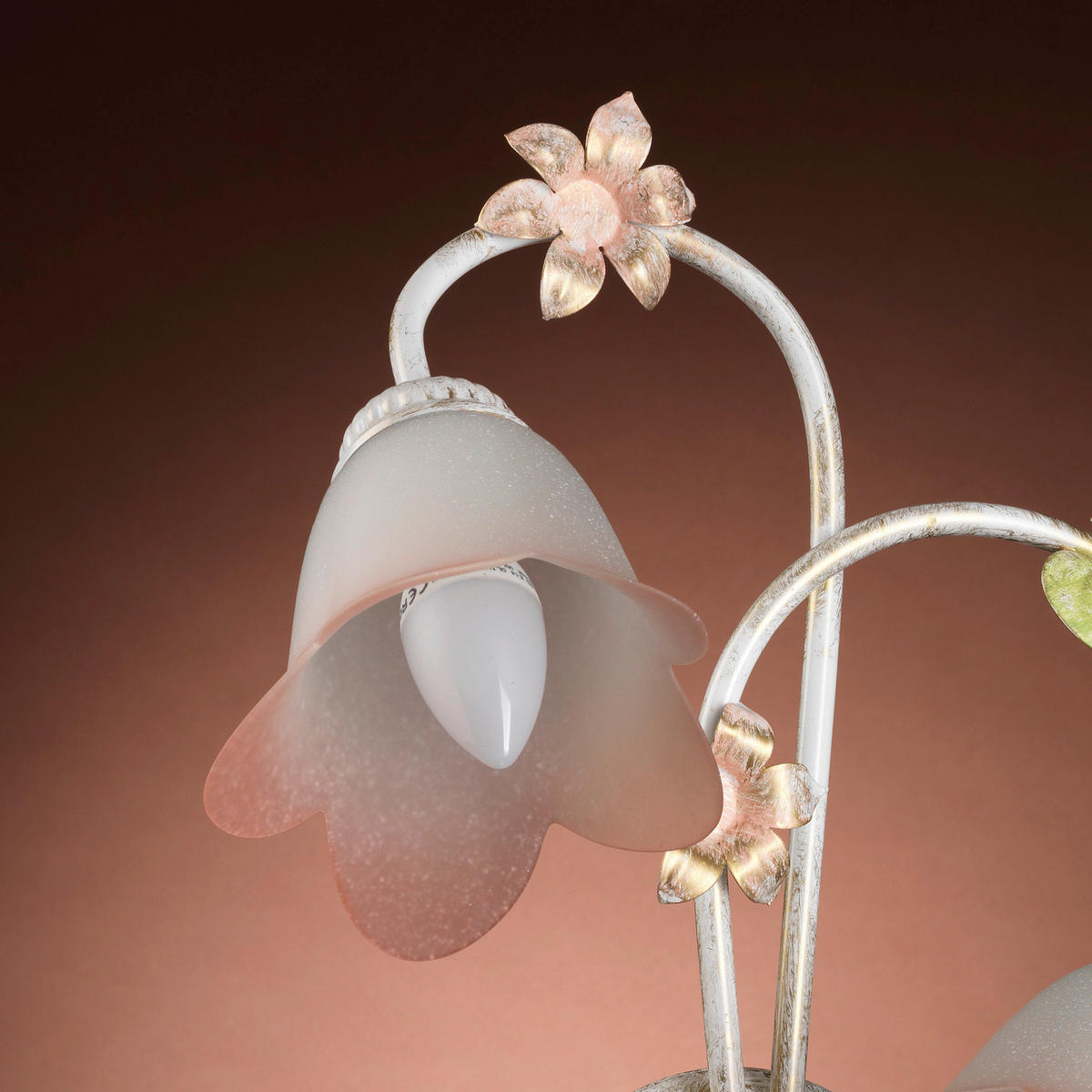 WANDLEUCHTE 30/25/40 cm   - Weiß, ROMANTIK / LANDHAUS, Glas/Metall (30/25/40cm)