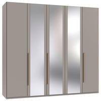 DREHTÜRENSCHRANK Sahara, Eiche Artisan 5 Tür(en)  - Eiche Artisan/Sahara, MODERN, Glas/Holzwerkstoff (225/208/58cm) - Chameo