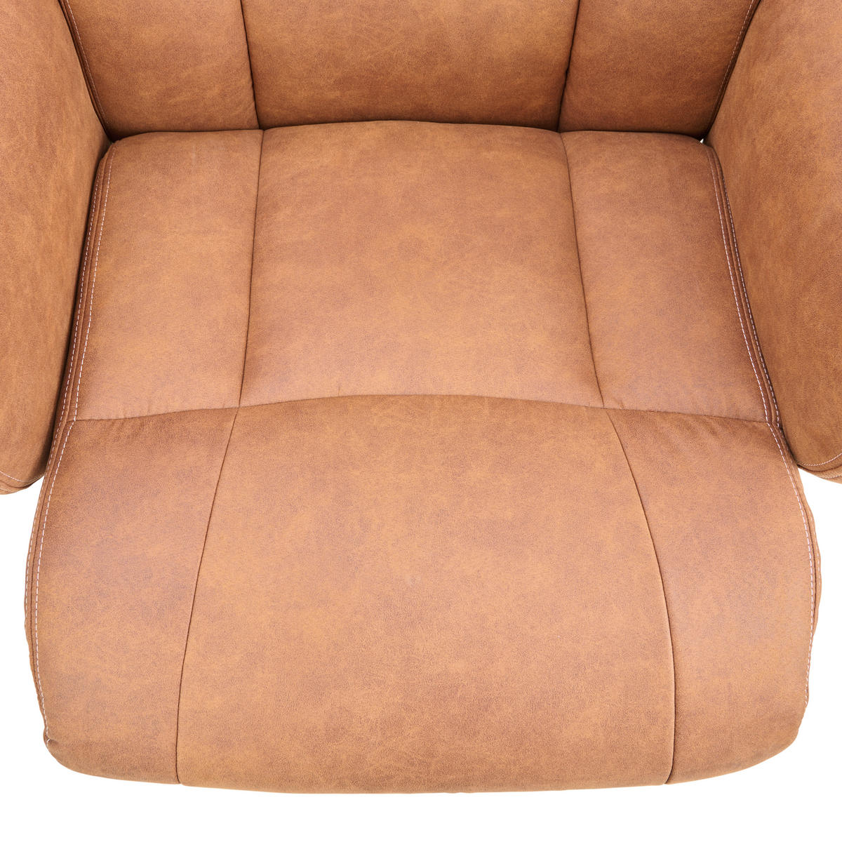 CHEFSESSEL  in Velours Braun, Schwarz  - Schwarz/Braun, MODERN, Kunststoff/Textil (84/120-128/85cm) - MID.YOU